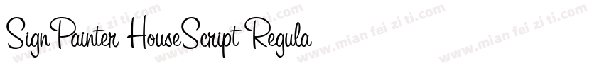 SignPainter HouseScript Regular字体转换
